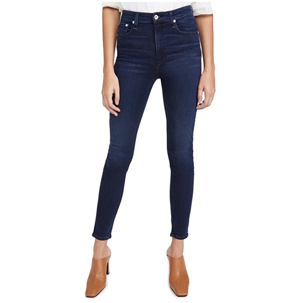 Rag & Bone/JEAN Nina High Rise Ankle Skinny Jeans in Viola Wash